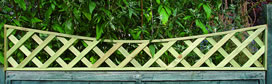 Concave Lattice Fence Topper